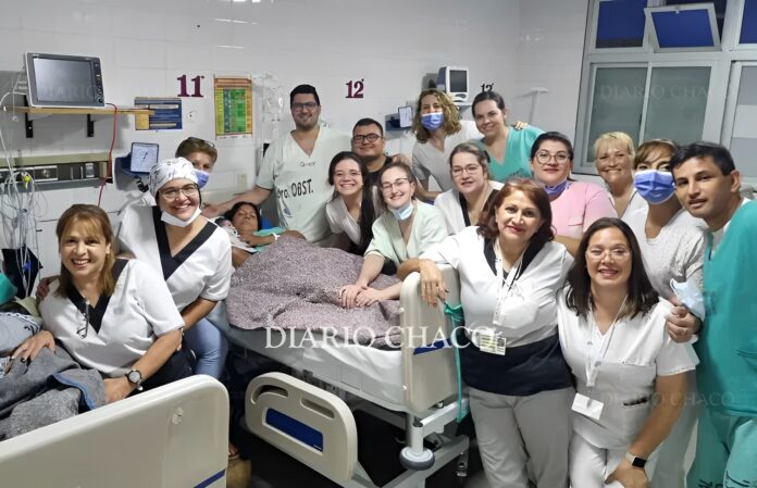 La maternidad del Hospital Perrando, en Resistencia, festeja el nacimiento de Noha, el primer bebé de 2023. (Diario Chaco)