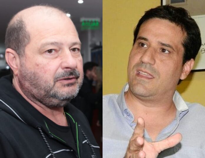 Walter Carusso, del possismo, y Maxi Abad, los “negociadores” radicales ante JxC. (Prensa UCR)